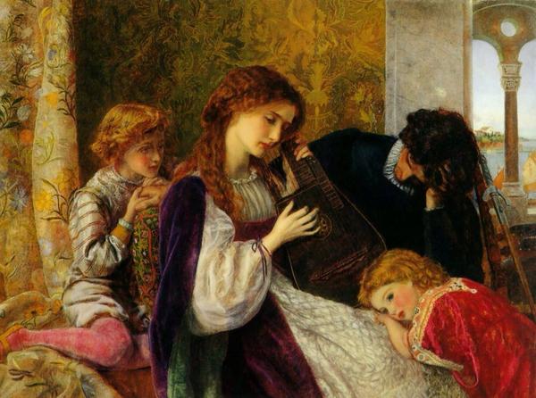 Have a relaxing evening :) #ArthurHughes 'A Music Party' 1864