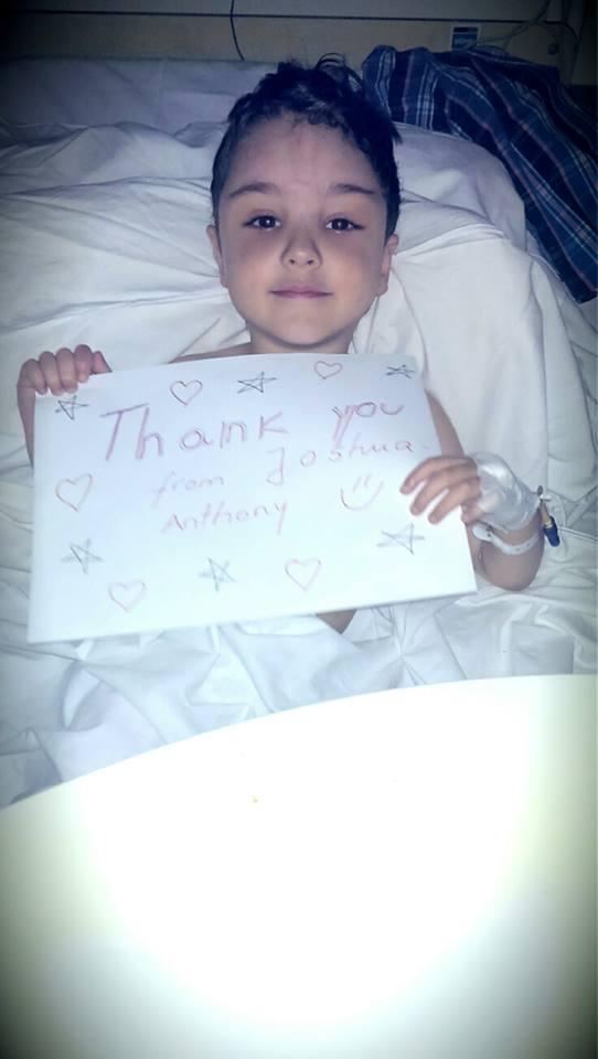 Our patient Joshua Anthony had a brain tumor removed last week. RT to wish him a speedy recovery. #GetWellSoon