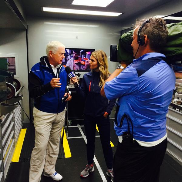 CallawayGolf's tweet photo. Hi, @RogerCleveland! RT @TheOpenLive: @Amanda_Balionis is in the Callaway truck chatting clubs for @TheOpenLive http://t.co/aPO63VIN9t