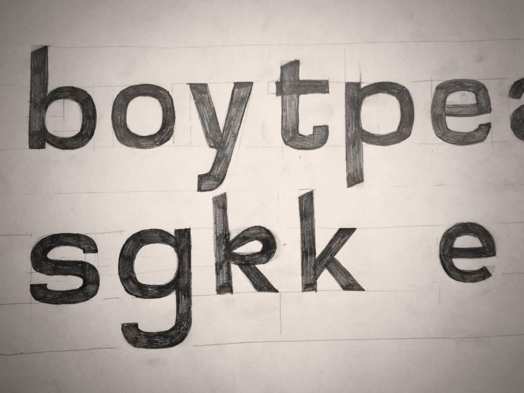 My first typeface sketch ever