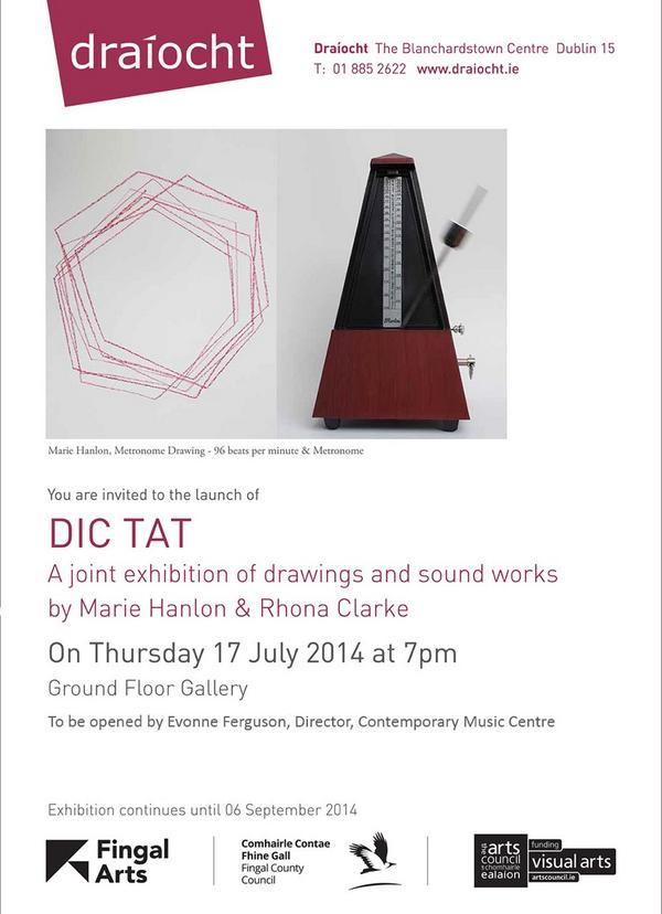Opening of DIC TAT tomorrow, Thurs. at DraIocht, Blanchardstown, 7.00pm