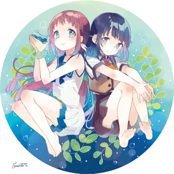 「夏コミで作る予定のうちわ絵できた(  `ω、)φ 」|ぶーた🐽💜のイラスト