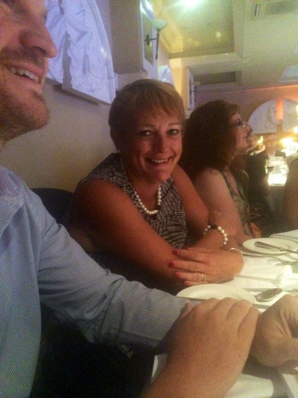 yesMCR's tweet image. Our Diane at the #nfacomms awards - we're up for an award!
