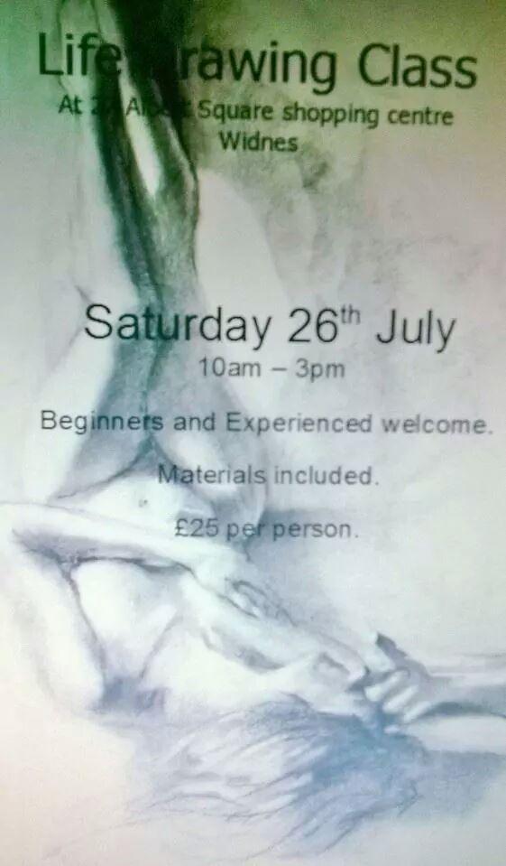 Life drawing class, 26th July.