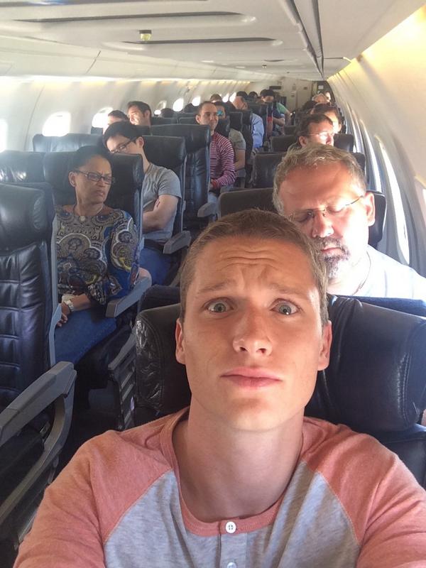 #AirplaneSelfie