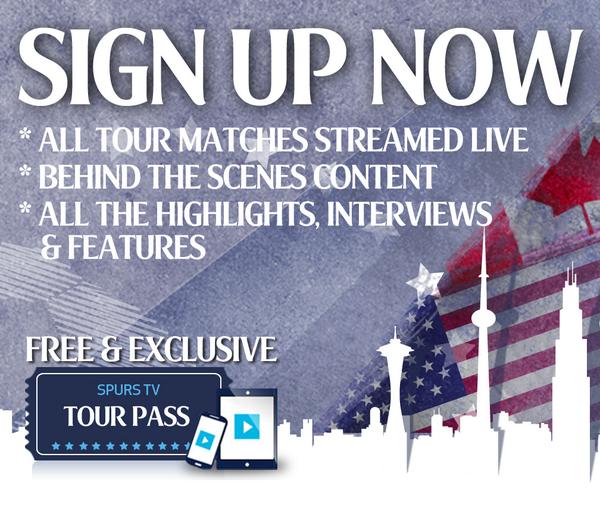 SpursOfficial's tweet photo. Sign up for your free Spurs TV Tour Pass by Friday if you want to watch the @SoundersFC game - http://t.co/L8j6ImXTiJ http://t.co/0HDXs7T1lm