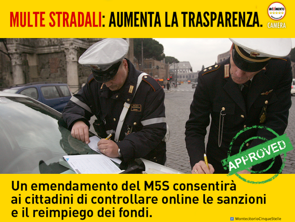 dellorco85's tweet image. #MulteStradali per far cassa? Grazie alla proposta #M5S i comuni e il ministero dovranno pubblicare tutto!!!