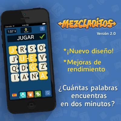 BingoCrack's tweet photo. ¡Ahora descubre la última versión de @Mezcladitos con un diseño moderno!
¡¡Disfruta y diviértete jugando!! http://t.co/Aee7XFEBLa