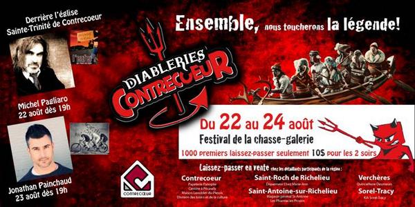 vireesdufleuve's tweet photo. Les Diableries de Contrecœur : Achetez votre billet dès maintenant en prévente au coût de 10 $ seulement. http://t.co/0GmARAouMZ