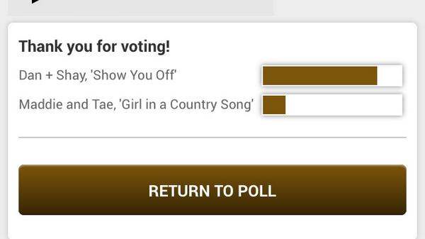basicallyhalie's tweet photo. Showdown!!!! Vote for @DanAndShay! #Dashers #XIXNation http://t.co/fLajt7h96R http://t.co/KzsJ40jBki