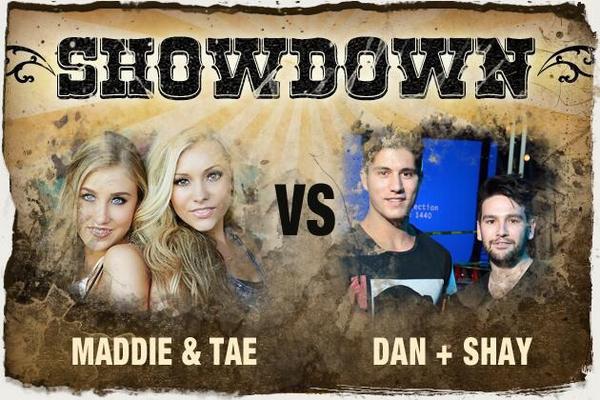 basicallyhalie's tweet photo. Showdown!!!! Vote for @DanAndShay! #Dashers #XIXNation http://t.co/fLajt7h96R http://t.co/KzsJ40jBki