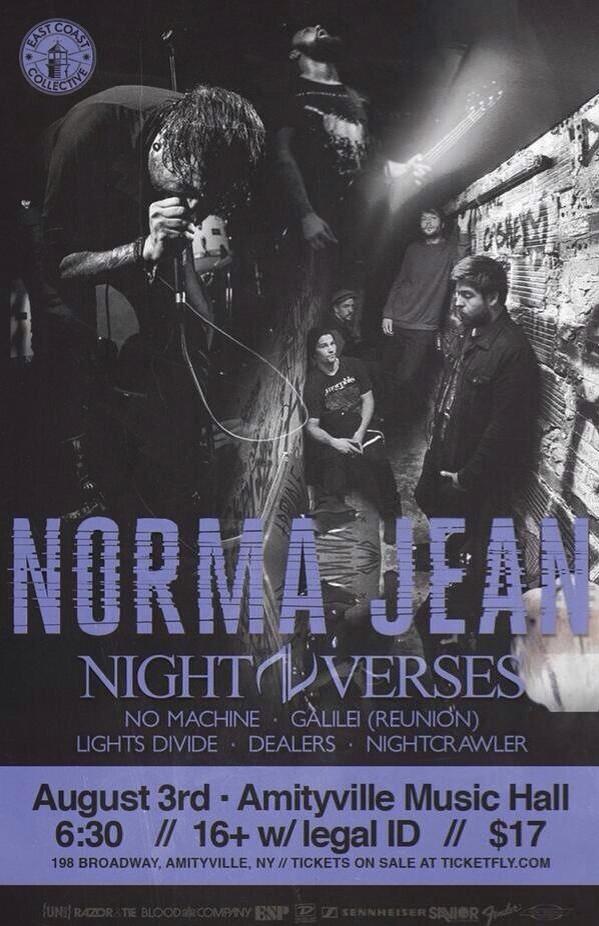 It's almost here! <a href="/NightVerses/">Night Verses</a> <a href="/NormaJeanBand/">The Almighty Norma Jean</a> @RFMtori <a href="/theamandajean/">The Amanda Jean</a> <a href="/ModernDrummer/">Nigel Marcotte</a> <a href="/dwdrums/">Drum Workshop, Inc.</a>