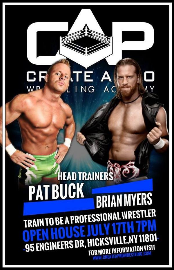 RealBrianMyers's tweet photo. Tomorrow all aspiring wrestlers &amp; even established wrestlers looking to be apart of CreateAPro come to our OpenHouse http://t.co/3FpeV6KaRd