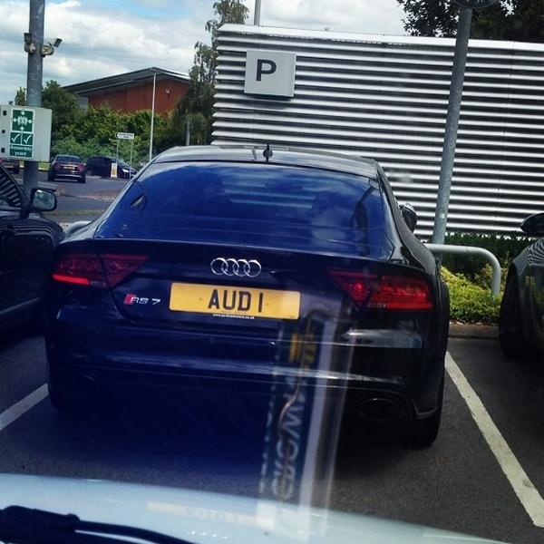 PlateSpotterUK's tweet photo. Love them or loathe them, this number plate is a cracker! #AUDI #AUD1 http://t.co/ybvLkdzv55