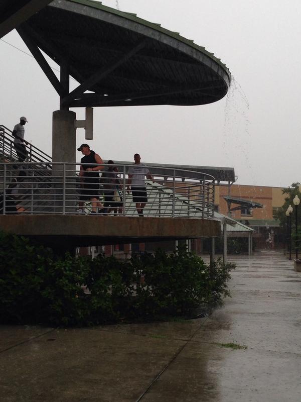 NatureCoastFB's tweet image. Rain can't stop our shine! #BackYardBall #AlwaysGettingBetter #SharkNation #WhatRain