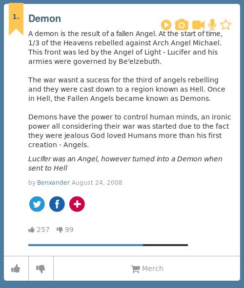 Urban Dictionary Rajclaw Demon A Demon Is The Result Of A Fallen Angel At The Start Of Time Http T Co Unozov96of Http T Co 6i48gqkx18 Twitter