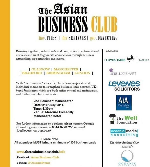 abdnNW's tweet photo. We're working with @OceanicEvents on the #Asian #Business #Club 31st Jul @mercuremanchest. Contact us for tickets. http://t.co/vKDRjuAhka