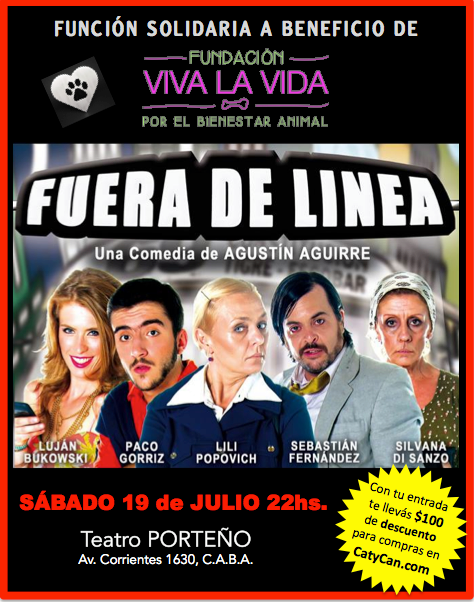 SABADO 22 Hs #FueraDeLinea @FDLTeatro <a href="/lilipopovich/">Lili Popovich</a> <a href="/lujibukowski/">Lujan Bukowski</a> <a href="/pacogorrizok/">Paco Gorriz</a> <a href="/SanzoSilvana/">Silvana Di Sanzo</a> @Aguirre_Agustin