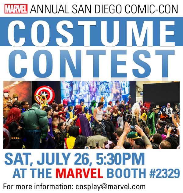Announcing Marvel’s Annual Comic_Con Costume Contest at our stage (2329