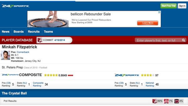 RTRnews's tweet image. 2015 #AlabamaCommit @TheOpening2014 CB @minkfitz_21 #FiveStarCB  247sports #CompositeRanking
