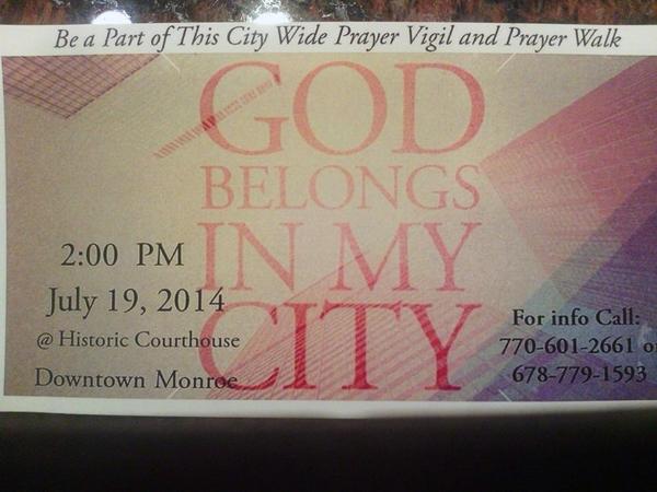 M46Movement's tweet image. Community Prayer event THIS SATURDAY 2pm old Monroe courthouse. Concert &amp;amp; worship to follow @ Rivers of Mercy Church