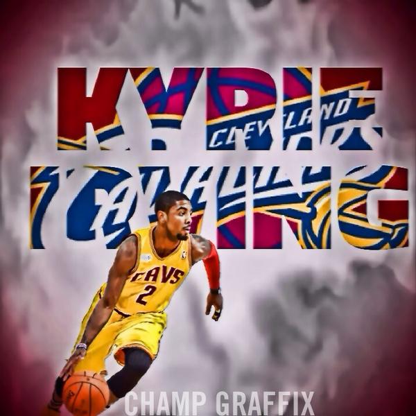 ChampGraffix's tweet photo. Kyrie Irving!! #ClevelandCavs  @KyrieIrving http://t.co/IOtUt26Y7f