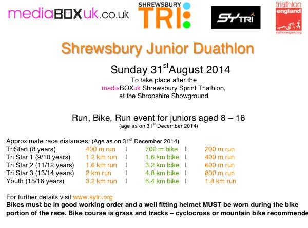 sytriathlon's tweet image. #shropshirehour &amp;amp; a junior #duathlon @WMidShowground after @MediaBoxUKLtd Tri. Email sytriathlon@yahoo.com to enter!
