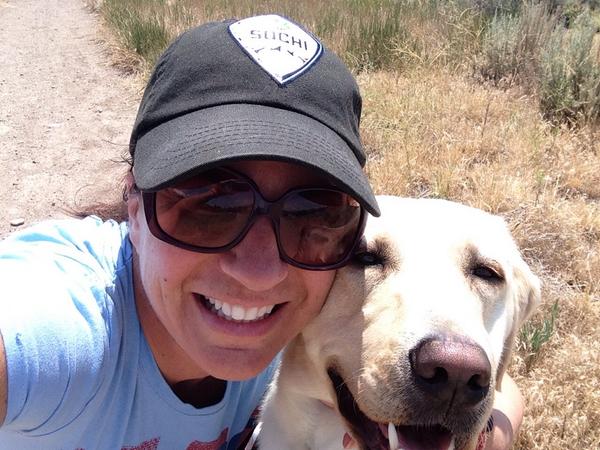 DanelleUmstead's tweet photo. Huge breakthrough today on dog distractions @GDB_info #blindselfie #sohappy #guidedogslife #nevergiveup #vision4gold http://t.co/bqqXDbOf0Q
