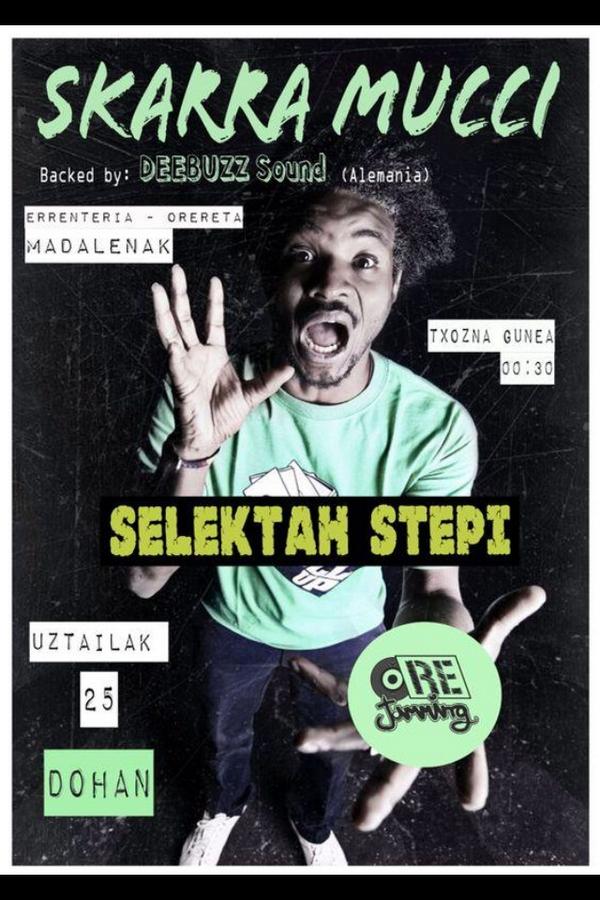 orejamming's tweet photo. Iristear dago eguna! UZTAILAREN 25ean SKARRA MUCCI eta SELEKTAH STEPI egongo dira Oreretako tzozna gunean DOHAN! http://t.co/3ZM2jpipLN