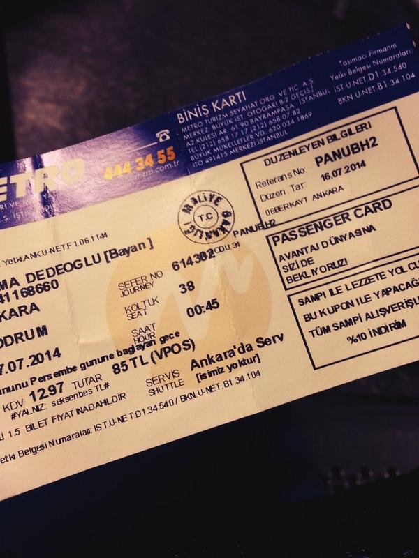 Bu gece yolculuk var...