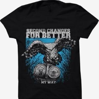 Tees Second Changes For Better , tag Thepoor , size M/L Harga : 75 ribu