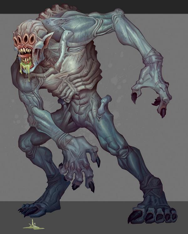 GWEtymology's tweet image. Ur-ghul:

Ger. ur, primitive/primeval (as evidenced by their eyelessness and savagery); ghul ess. ghoul