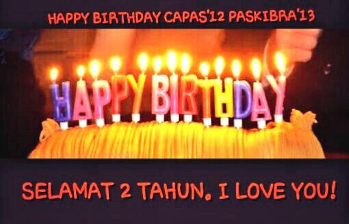 Selamat 2 tahun!Trmksh utk pengalamnnya.Trmksh utk senior yg sdh buat hari ini jd hari yg sgt spesial. @PASKIBRAS013