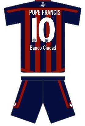WorldSocJers's tweet photo. Hey @Pontifex I've heard you are a big San Lorenzo fan! We have a jersey ready only for you! #MSUASP http://t.co/XyHdpZPPCt