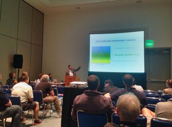 CyclomediaUS's tweet image. Tim Abdella and Jose Colon of @DDOTDC presenting @EsriUC about using our #cycloramas for DDOT #streetlevelimagery