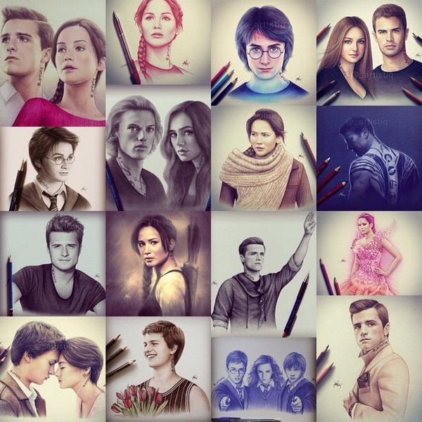 _artistiq's tweet image. Artwork of some of my favorite movie characters ❤️