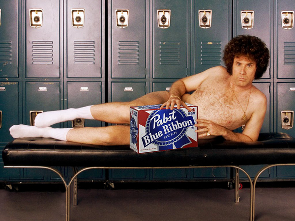 Birthday suit #willferrell #Pabst
