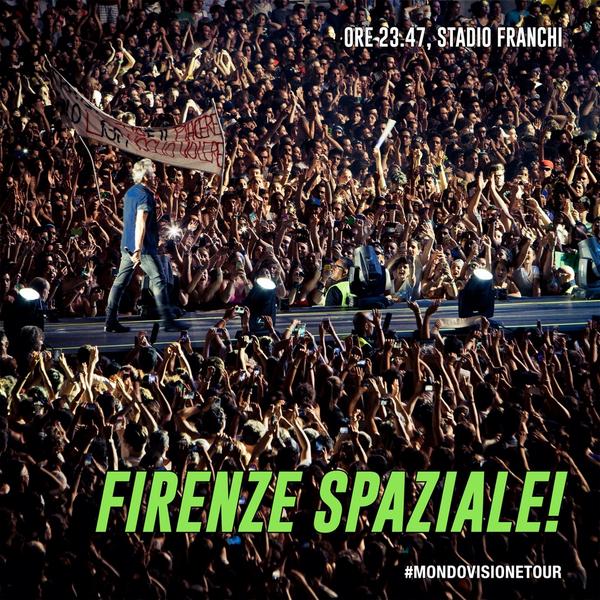 ligabue's tweet photo. #mondovisionetour Firenze Spaziale! http://t.co/lgS2BjOLei