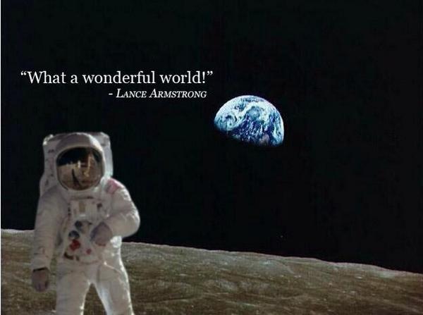 TeaLiquid's tweet image. #inspiration "What a wonderful world" -Lance Armstrong @lancearmstrong