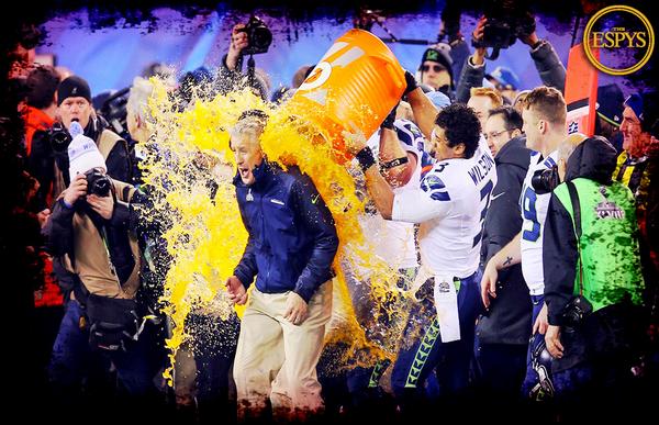 ESPYS's tweet photo. The voters have spoken ... The Super Bowl champion @Seahawks are this year's #ESPYS BEST TEAM! http://t.co/lZN2bXJKMQ