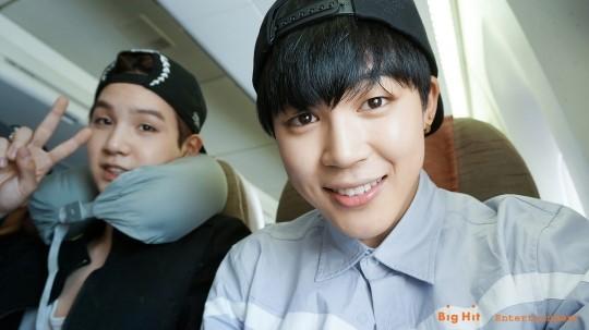 BTS_FACTS's tweet photo. [NAVER STARCAST] BTS in LA - Suga &amp; Jimin @BTS_twt #BTS400Days http://t.co/IhTX6p0lKu