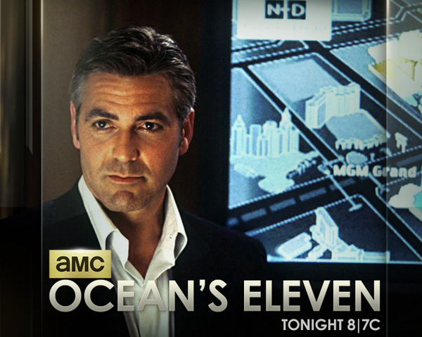 AMC_TV's tweet image. What happens in Vegas doesn’t always stay in Vegas. #OceansEleven is now playing with #StoryNotes on AMC.