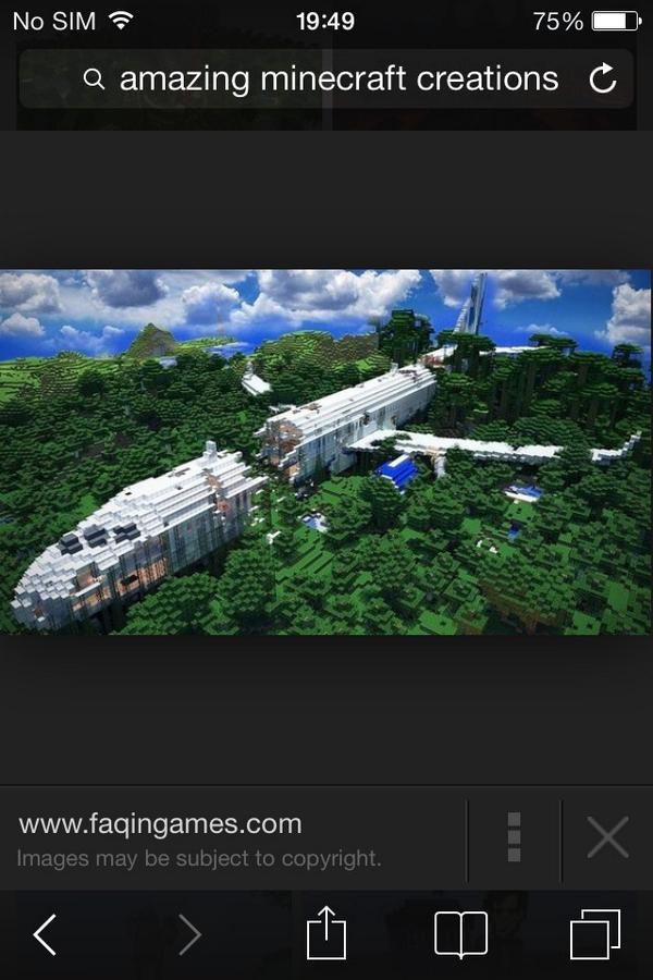 use776's tweet image. #wrecked #plane #minecraft #amazing #wooow