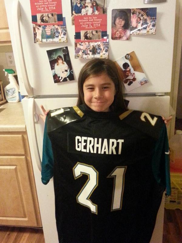 WyrickGeorge's tweet photo. I got my TG#21 jersey in.......lets get 'em Jags http://t.co/H5FeUaEP6V