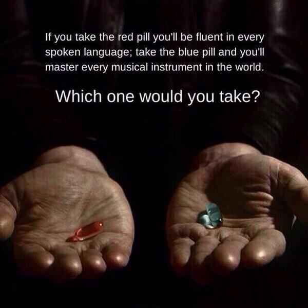 ImShmacked's tweet photo. RT for blue pill
Fav for red pill http://t.co/CfxDKUFq2q