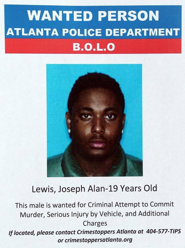 ATL police have arrest warrants for Joseph Alan Lewis, 19, who is accused of running over a cyclist in June.