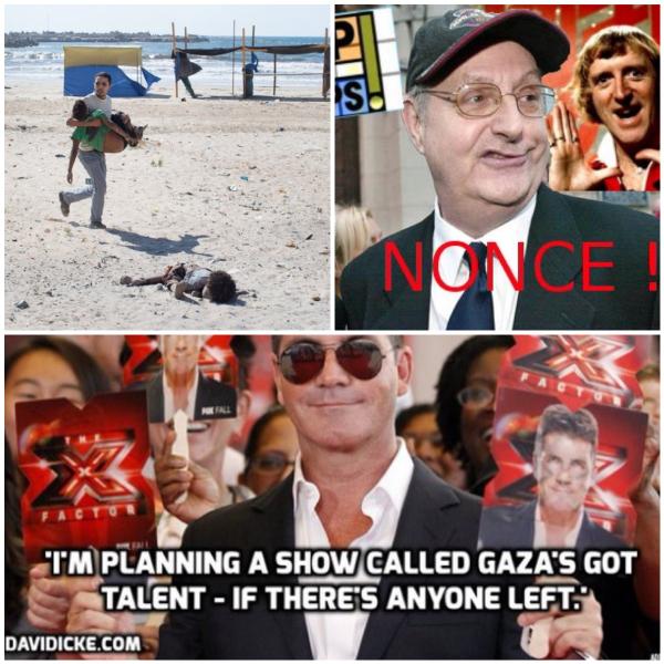 Gaydad Simon Cowell paid paedo pal King £50k to fiddle with boys - &amp; IDF £100K to blow them to pieces in Gaza!