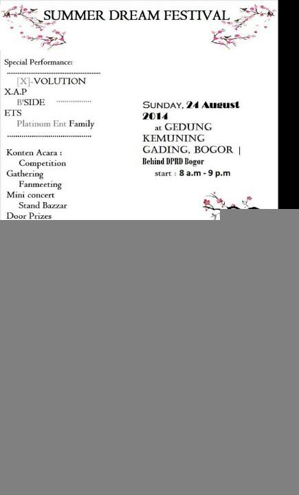 <a href="/Chemistry_DC/">Chemistry</a> [RETWEET] Lets Join ! Summer Dream Festival^^ Read: tl.gd/n_1s2d0cp more info @FASBogor_Ent