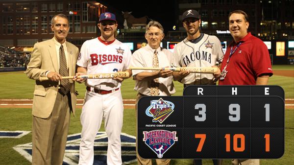 DurhamBulls's tweet photo. #ASGDurham RECAP: International League Scores 7-3 Win in Triple-A All-Star Game http://t.co/VfS9NevcCp http://t.co/Ve6a1NNdV2