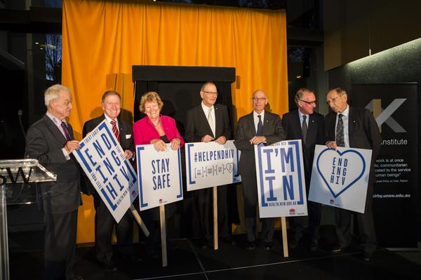 NSWHealth's tweet photo. Great Minds #HelpEndHIV Min Skinner, David Gonski, Neal Blewett, Peter Baume, Michael Kirby, Profs Hilmer &amp; Cooper http://t.co/O0cdLE1sAP